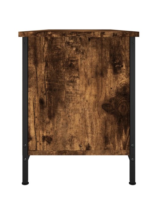 TV skříňka s dvířky kouřový dub 102x35x45 cm kompozitní dřevo