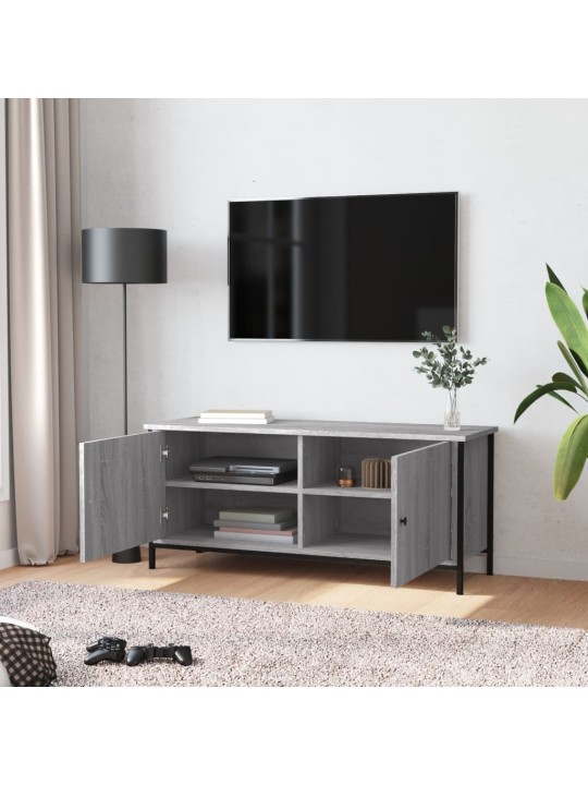 TV skříňka s dvířky šedá sonoma 102x35x45 cm kompozitní dřevo
