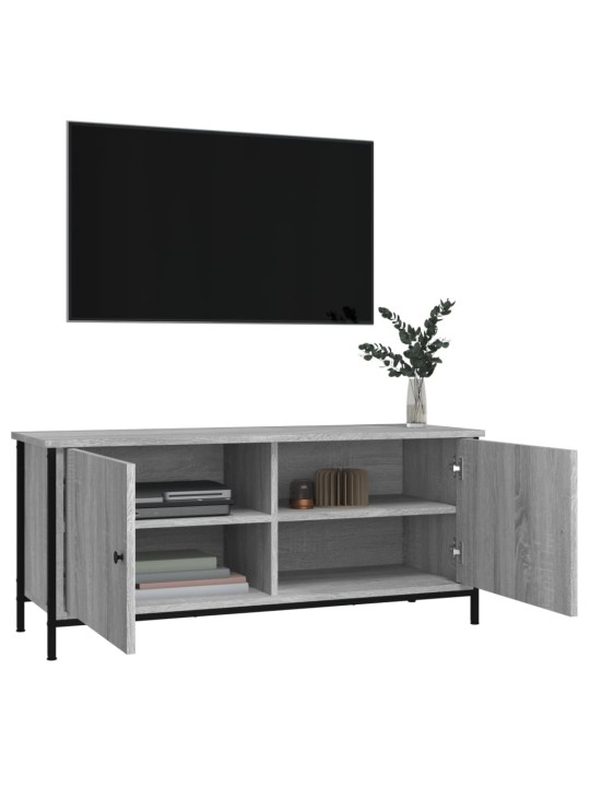 TV skříňka s dvířky šedá sonoma 102x35x45 cm kompozitní dřevo