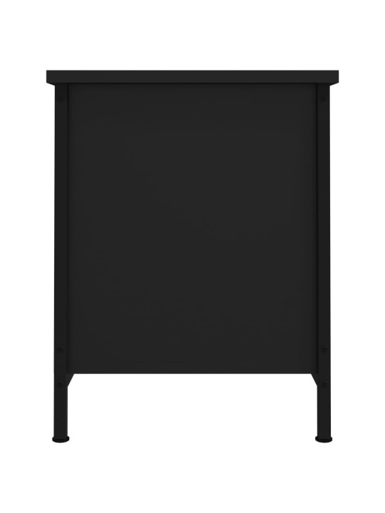 TV skříňka s dvířky černá 60 x 35 x 45 cm kompozitní dřevo