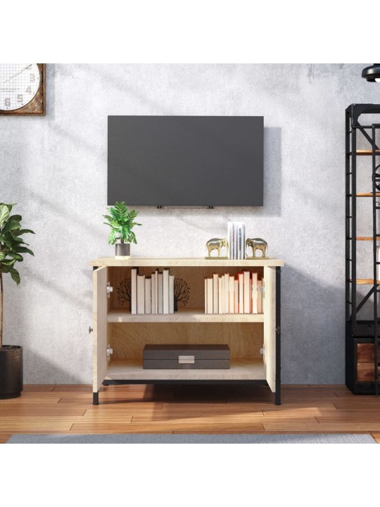 TV skříňka s dvířky dub sonoma 60 x 35 x 45 cm kompozitní dřevo