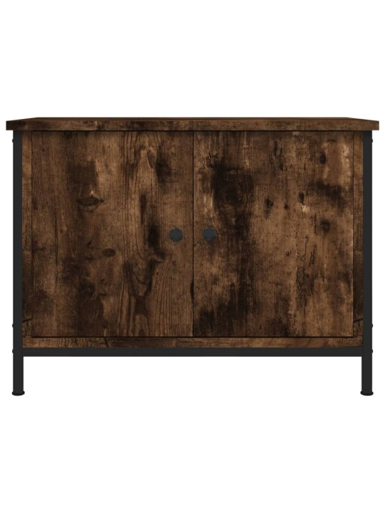 TV skříňka s dvířky kouřový dub 60x35x45 cm kompozitní dřevo