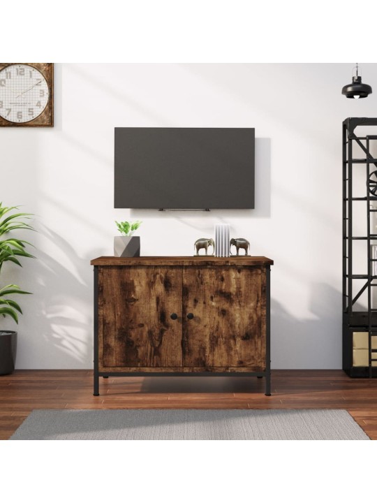 TV skříňka s dvířky kouřový dub 60x35x45 cm kompozitní dřevo
