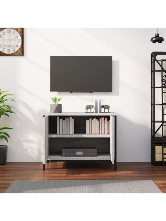 TV skříňka s dvířky šedá sonoma 60x35x45 cm kompozitní dřevo