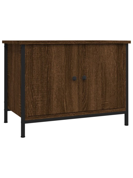 TV skříňka s dvířky hnědý dub 60x35x45 cm kompozitní dřevo