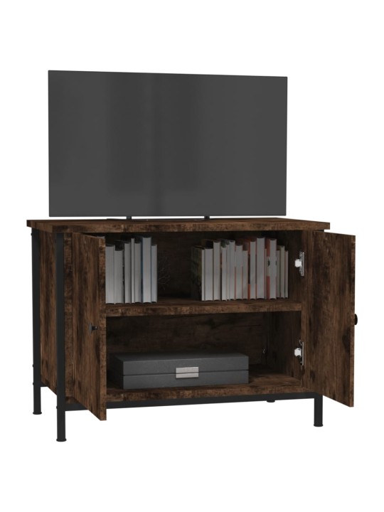 TV skříňka s dvířky hnědý dub 60x35x45 cm kompozitní dřevo