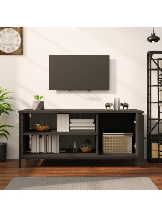 TV skříňka černá 100 x 40 x 45 cm kompozitní dřevo
