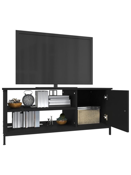 TV skříňka černá 100 x 40 x 45 cm kompozitní dřevo