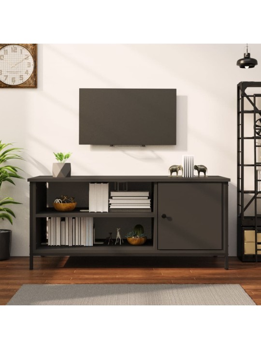 TV skříňka černá 100 x 40 x 45 cm kompozitní dřevo