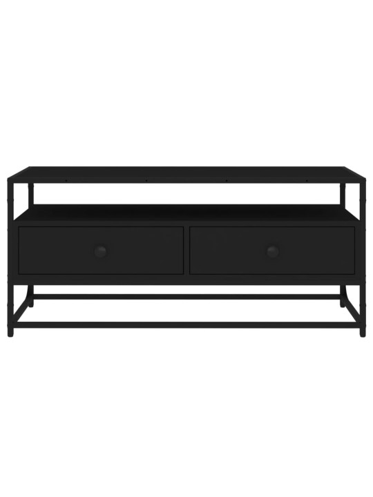 TV skříňka černá 100 x 35 x 45 cm kompozitní dřevo