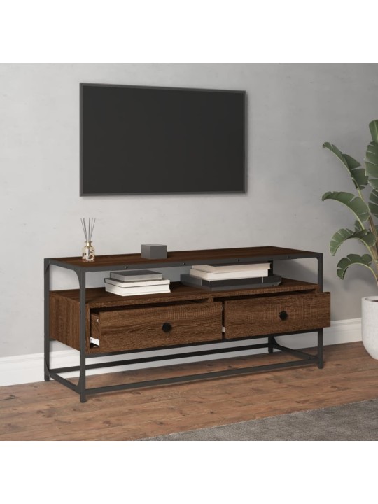 TV skříňka hnědý dub 100 x 35 x 45 cm kompozitní dřevo