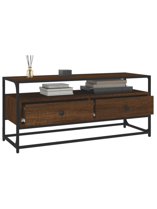 TV skříňka hnědý dub 100 x 35 x 45 cm kompozitní dřevo