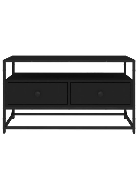 TV skříňka černá 80 x 35 x 45 cm kompozitní dřevo