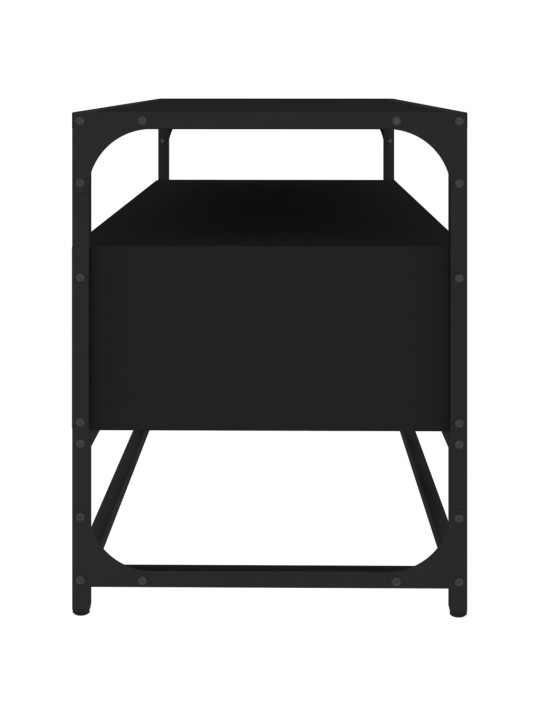 TV skříňka černá 80 x 35 x 45 cm kompozitní dřevo