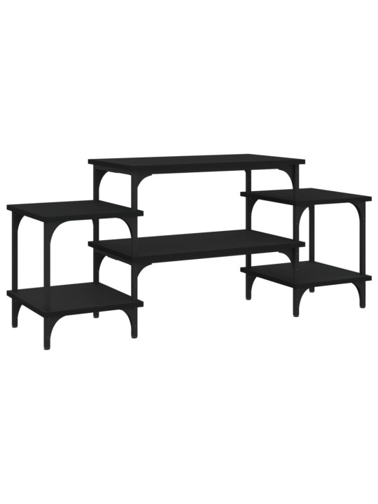TV skříňka černá 117 x 35 x 52 cm kompozitní dřevo