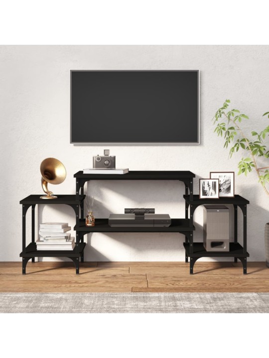 TV skříňka černá 117 x 35 x 52 cm kompozitní dřevo