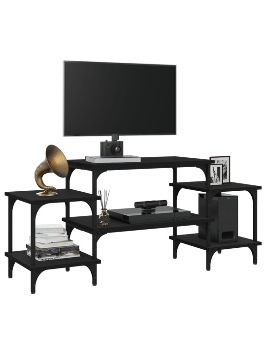 TV skříňka černá 117 x 35 x 52 cm kompozitní dřevo