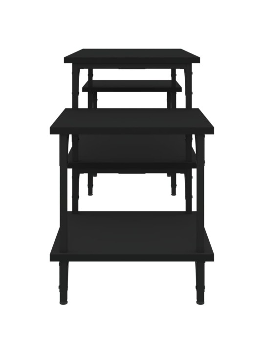 TV skříňka černá 117 x 35 x 52 cm kompozitní dřevo