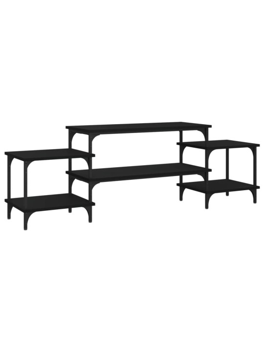 TV skříňka černá 157 x 35 x 52 cm kompozitní dřevo