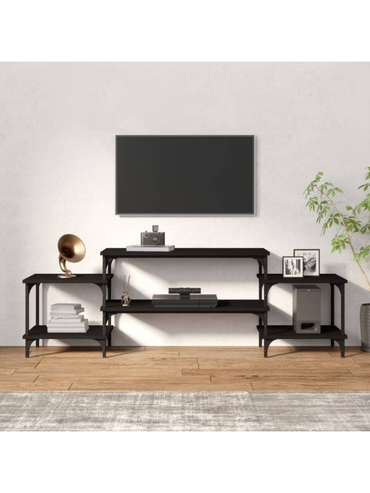 TV skříňka černá 157 x 35 x 52 cm kompozitní dřevo