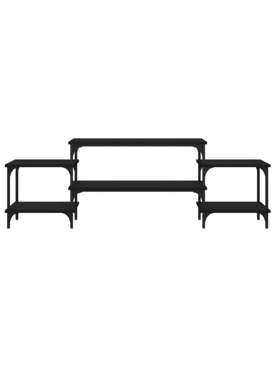 TV skříňka černá 157 x 35 x 52 cm kompozitní dřevo