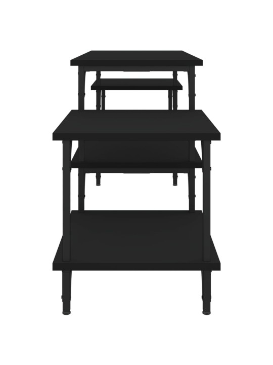 TV skříňka černá 157 x 35 x 52 cm kompozitní dřevo