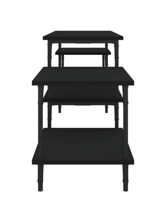 TV skříňka černá 157 x 35 x 52 cm kompozitní dřevo