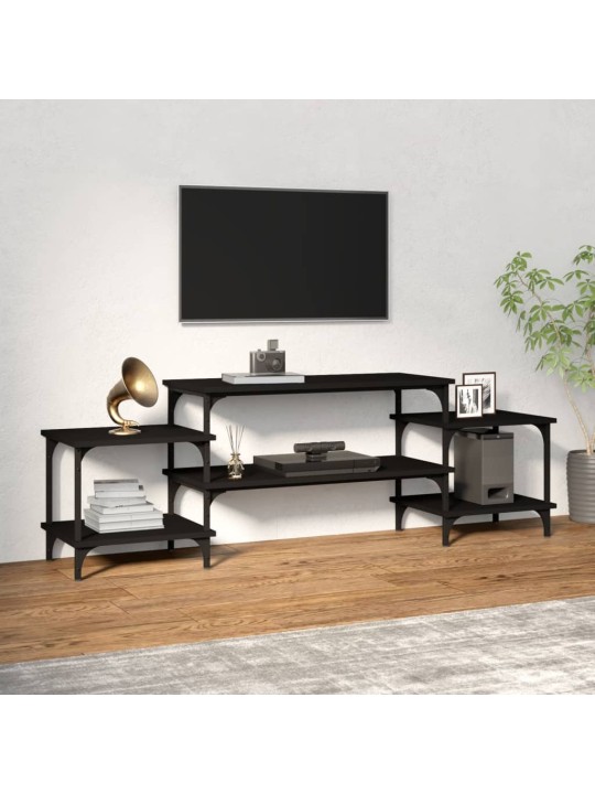 TV skříňka černá 157 x 35 x 52 cm kompozitní dřevo