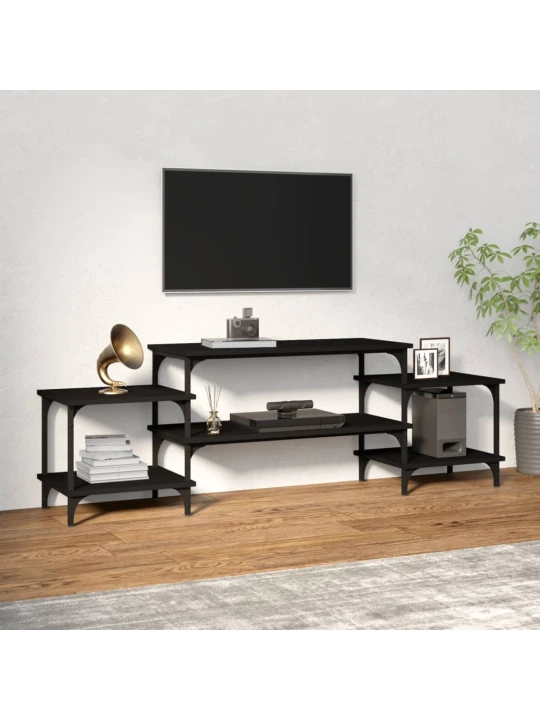 TV skříňka černá 157 x 35 x 52 cm kompozitní dřevo