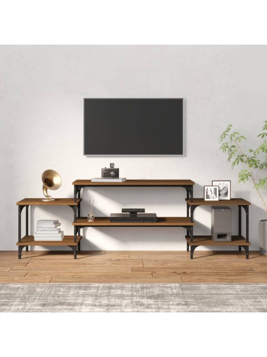 TV skříňka hnědý dub 157 x 35 x 52 cm kompozitní dřevo