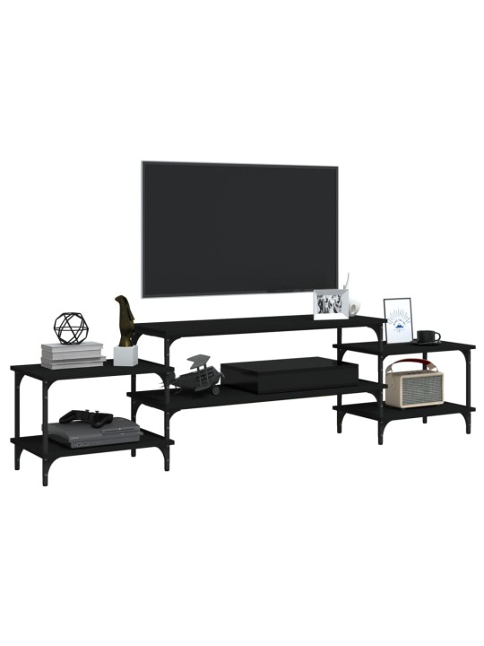 TV skříňka černá 197 x 35 x 52 cm kompozitní dřevo