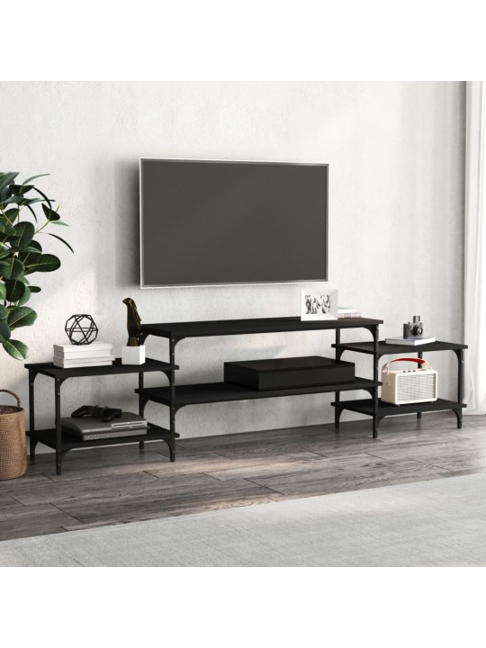 TV skříňka černá 197 x 35 x 52 cm kompozitní dřevo