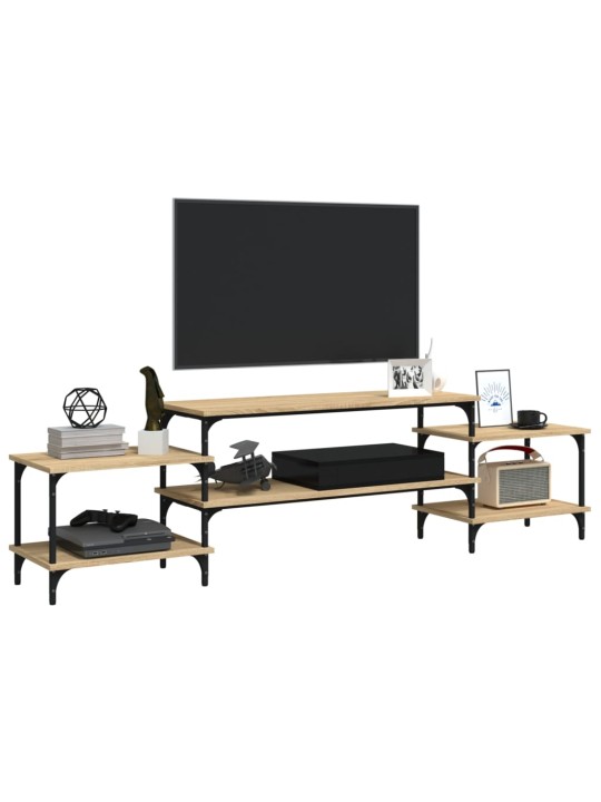TV skříňka kouřový dub 197 x 35 x 52 cm kompozitní dřevo