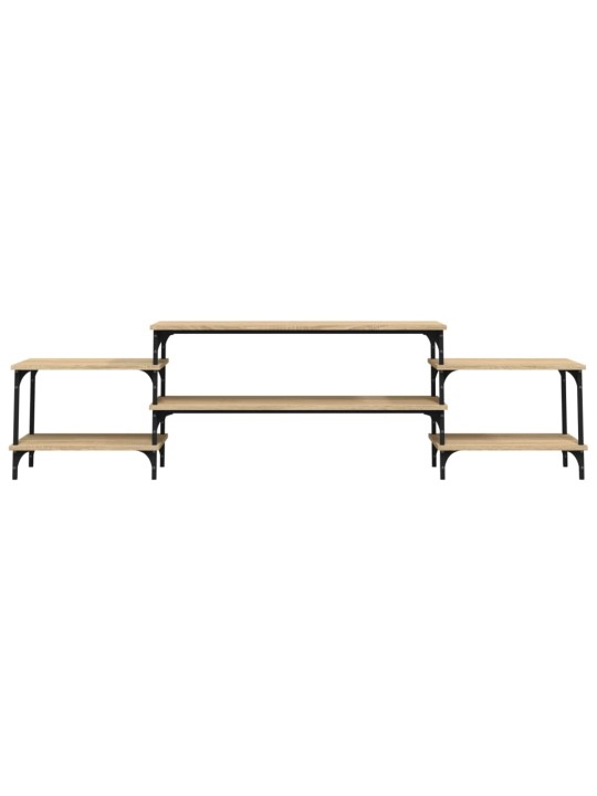 TV skříňka kouřový dub 197 x 35 x 52 cm kompozitní dřevo