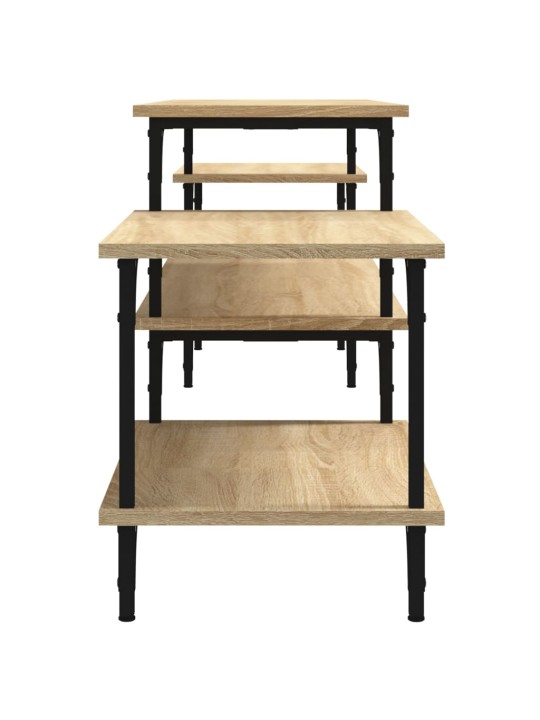 TV skříňka kouřový dub 197 x 35 x 52 cm kompozitní dřevo
