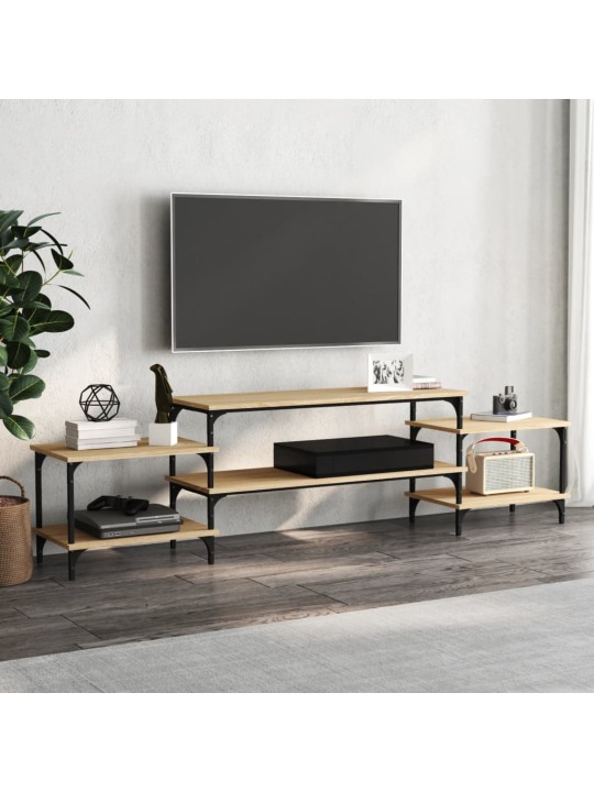 TV skříňka kouřový dub 197 x 35 x 52 cm kompozitní dřevo