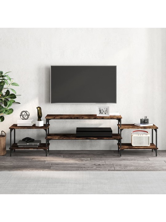 TV skříňka kouřový dub 197 x 35 x 52 cm kompozitní dřevo
