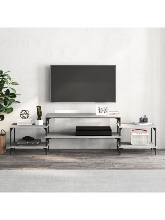 TV skříňka šedá sonoma 197 x 35 x 52 cm kompozitní dřevo