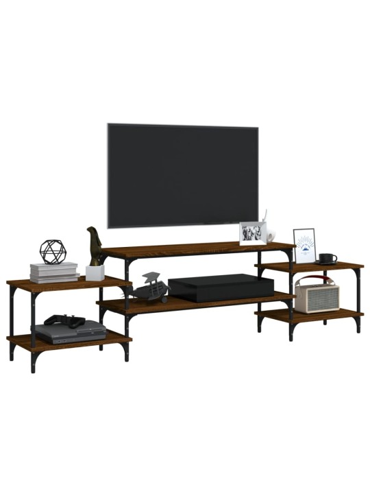 TV skříňka hnědý dub 197 x 35 x 52 cm kompozitní dřevo