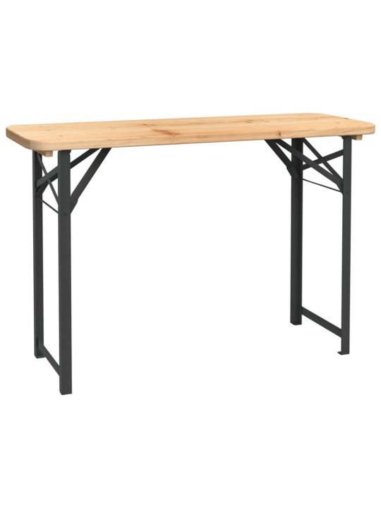 3dílný skládací bistro set masivní jedlové dřevo
