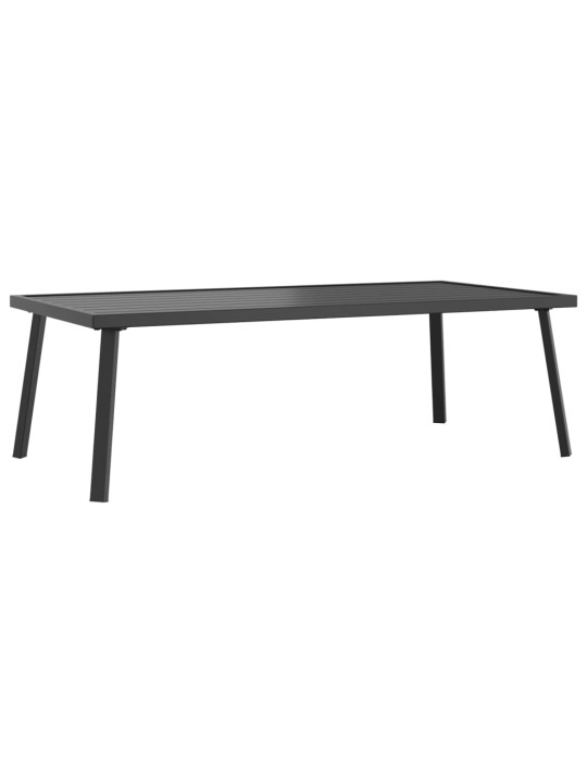 Zahradní konferenční stolek antracitový 110 x 55 x 35 cm ocel