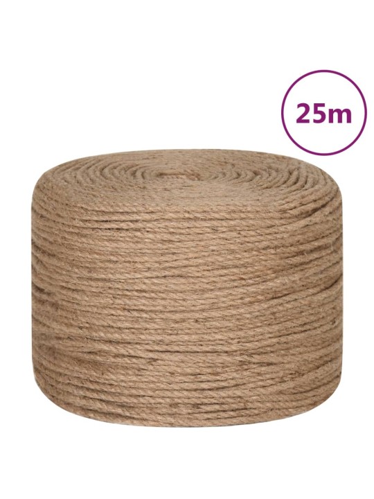 Jutové lano 25 m dlouhé 6 mm silné