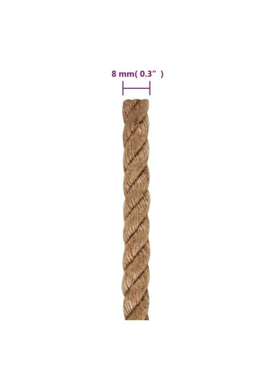 Jutové lano 25 m dlouhé 8 mm silné