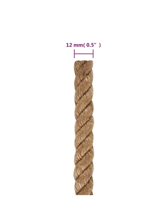 Jutové lano 25 m dlouhé 12 mm silné