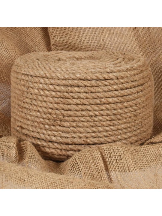 Jutové lano 25 m dlouhé 12 mm silné