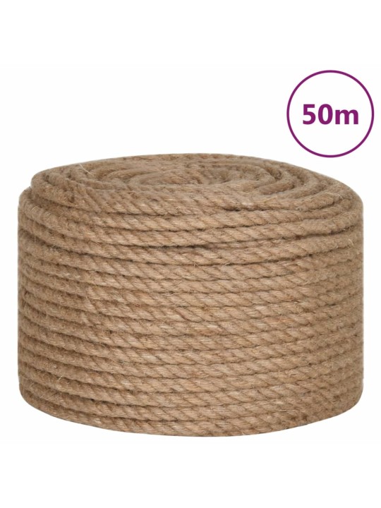 Jutové lano 50 m dlouhé 12 mm silné