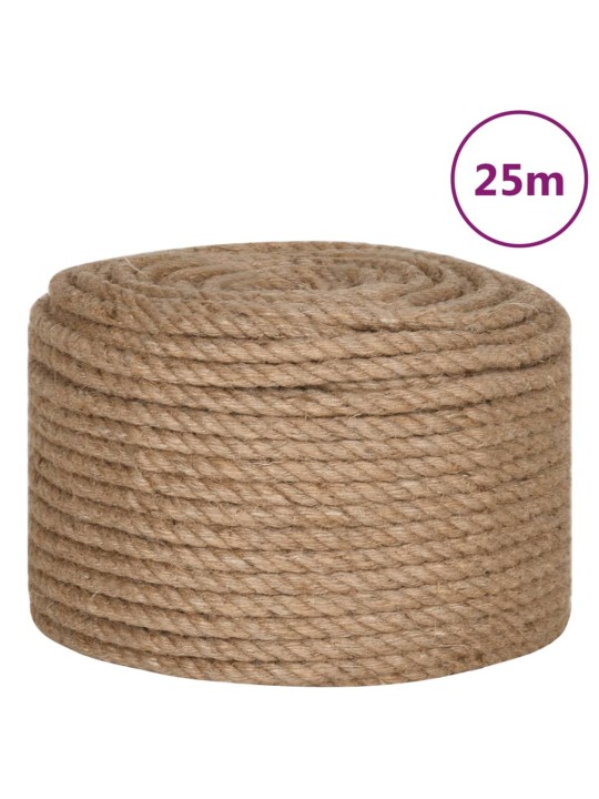 Jutové lano 25 m dlouhé 14 mm silné