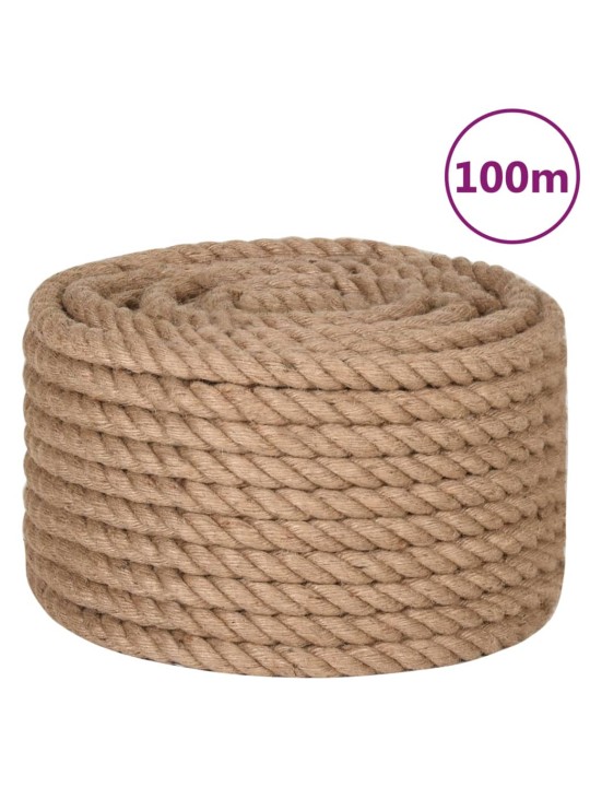 Jutové lano 100 m dlouhé 6 mm silné
