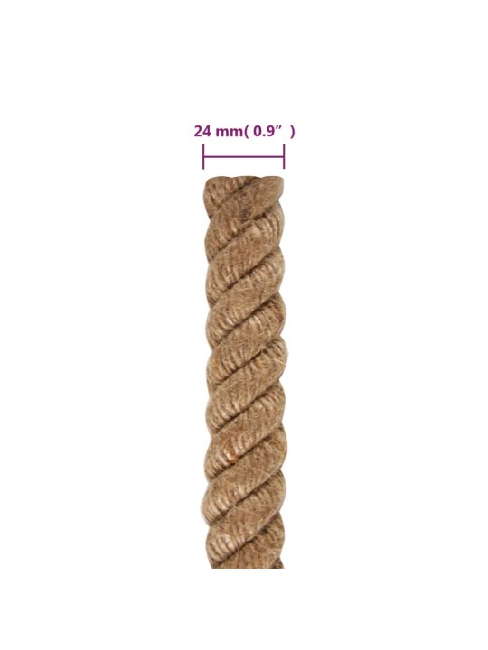 Jutové lano 25 m dlouhé 24 mm silné