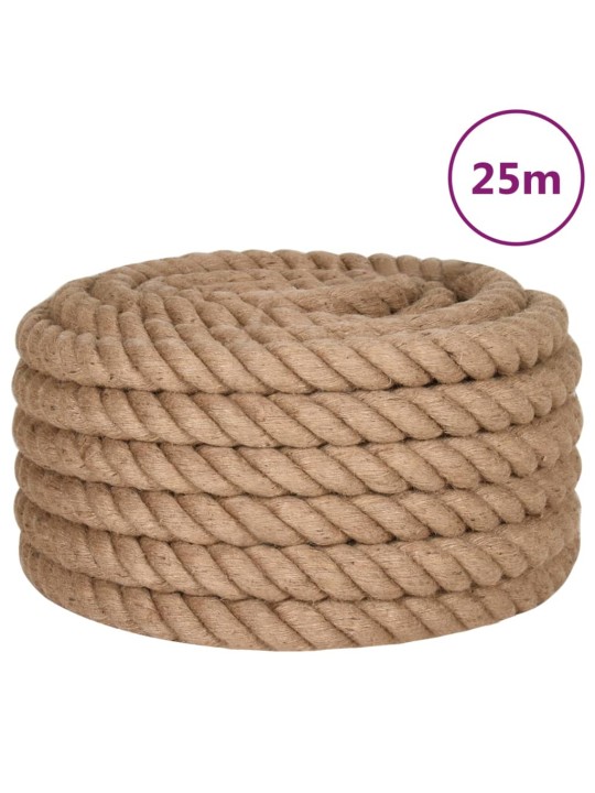 Jutové lano 25 m dlouhé 30 mm silné